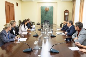 Dorin Recean, în dialog cu o delegație a Oficiului OSCE pentru Instituții Democratice și Drepturile Omului